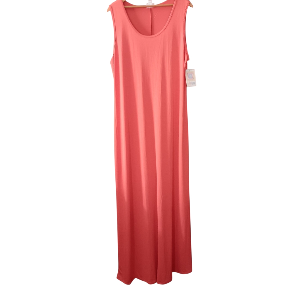 LuLaRoe Coral Sleeveless Maxi Dress